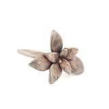 sterling silver floral succulent ring 2