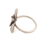 sterling silver floral succulent ring 2