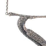 sterling silver birch catkin necklace