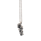 sterling silver winter flower necklace