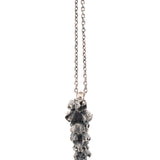 sterling silver winter flower necklace