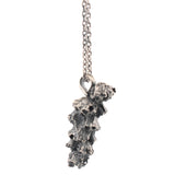 sterling silver winter flower necklace