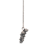 sterling silver winter flower necklace