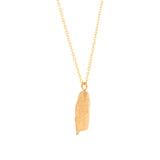 gold vermeil single leaf holiday cactus necklace 2