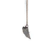 sterling silver senecio spearhead succulent necklace