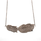 sterling silver double holiday cactus horizontal necklace