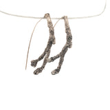 sterling silver maple terminal bud twig earrings