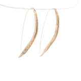 bronze happy bean succulent earrings