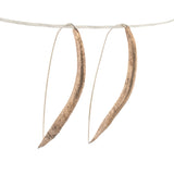 bronze happy bean succulent earrings