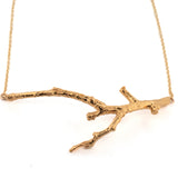gold vermeil twig necklace 1