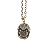 sterling silver large cyprus cone necklace