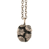 sterling silver large cyprus cone necklace