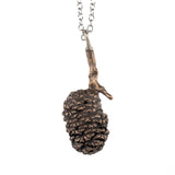 bronze large alder cone necklace 2