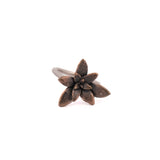 bronze floral succulent ring