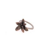bronze floral succulent ring