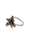bronze floral succulent ring