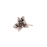 sterling silver floral succulent ring 5