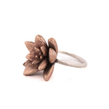 bronze floral succulent ring 2