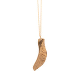 gold vermeil maple seed necklace 1