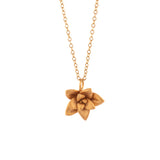gold vermeil floral succulent necklace 4
