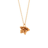 gold vermeil floral succulent necklace 4