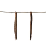 bronze happy bean succulent earrings 2