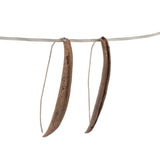 bronze happy bean succulent earrings 2