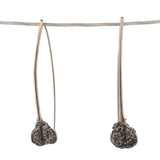 sterling silver seed pod earrings
