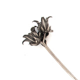 sterling silver echeveria succulent flowers hair or shawl pin