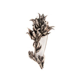 sterling silver echeveria succulent flowers brooch