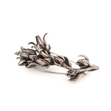 sterling silver echeveria succulent flowers brooch