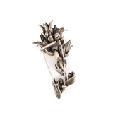 sterling silver echeveria succulent flowers brooch