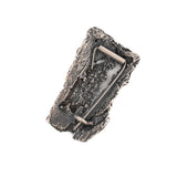 sterling silver bark brooch