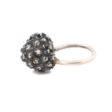 sterling silver kousa dogwood fruit ring 2