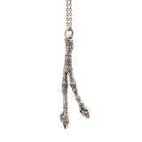 sterling silver maple terminal bud necklace