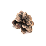 bronze large floral succulent ring