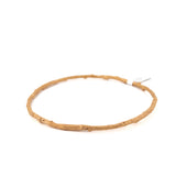 gold vermeil twig XXL bangle bracelet