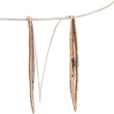 bronze happy bean succulent earrings 3