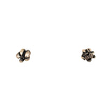 sterling silver echeveria flower bud stud earrings