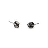 sterling silver echeveria flower bud stud earrings