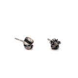 sterling silver echeveria flower bud stud earrings