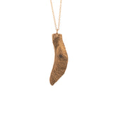 gold vermeil maple seed necklace 3