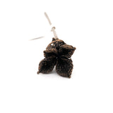 bronze peony pod hair or shawl pin