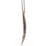 sterling silver large happy bean succulent necklace 2