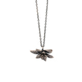 sterling silver floral succulent necklace 4