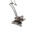 sterling silver floral succulent necklace 4