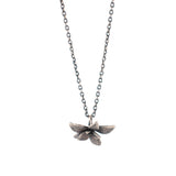 sterling silver floral succulent necklace 3