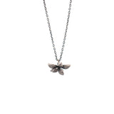 sterling silver floral succulent necklace 3