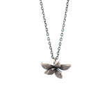 sterling silver floral succulent necklace 3