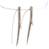 sterling silver locust thorn earrings 2